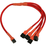 Разветвитель 3-pin - 4x 3-pin, Nanoxia NX34A30R Red