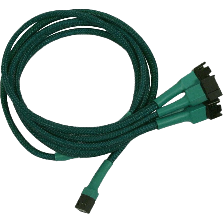 Разветвитель 3-pin - 4x 3-pin, Nanoxia NX34A60G Green