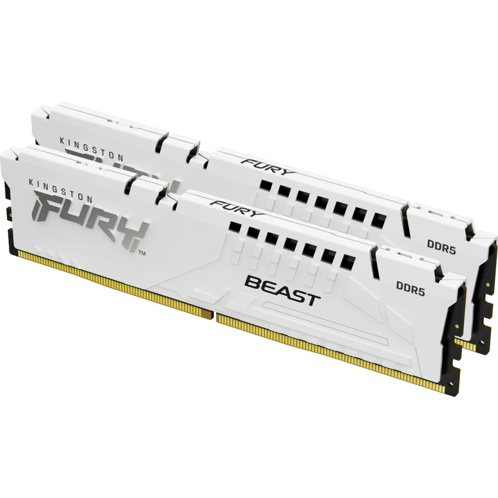 Оперативная память 32Gb DDR5 5600MHz Kingston Fury Beast White (KF556C36BWEK2-32) (2x16Gb KIT)