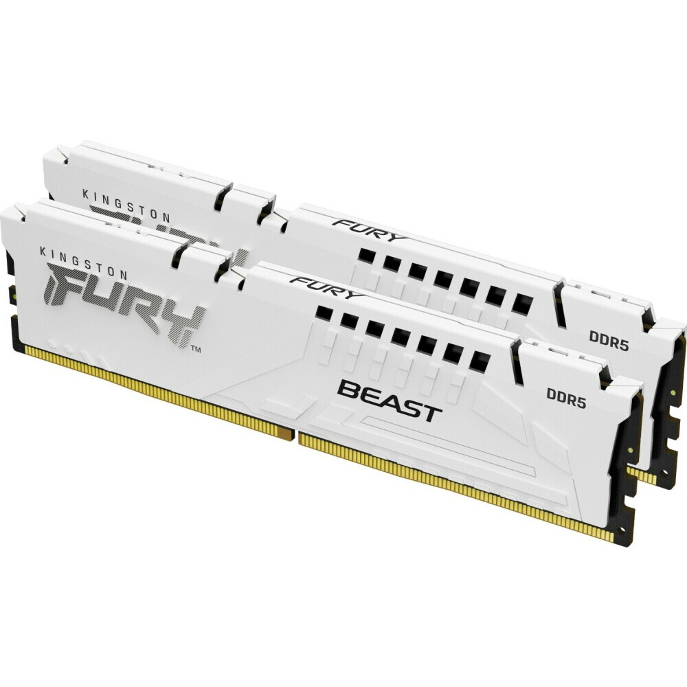 Оперативная память 32Gb DDR5 6000MHz Kingston Fury Beast White (KF560C36BWEK2-32) (2x16Gb KIT)