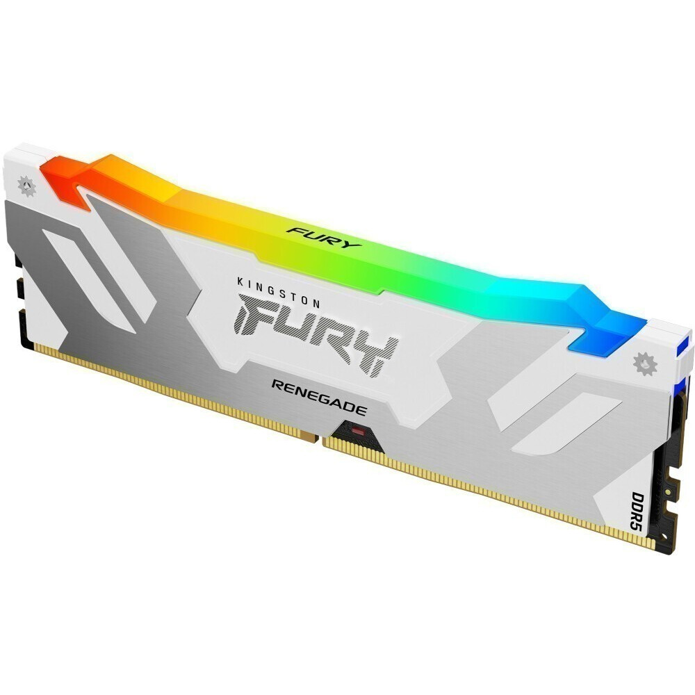 Оперативная память 16Gb DDR5 6000MHz Kingston Fury Renegade White RGB (KF560C32RWA-16)