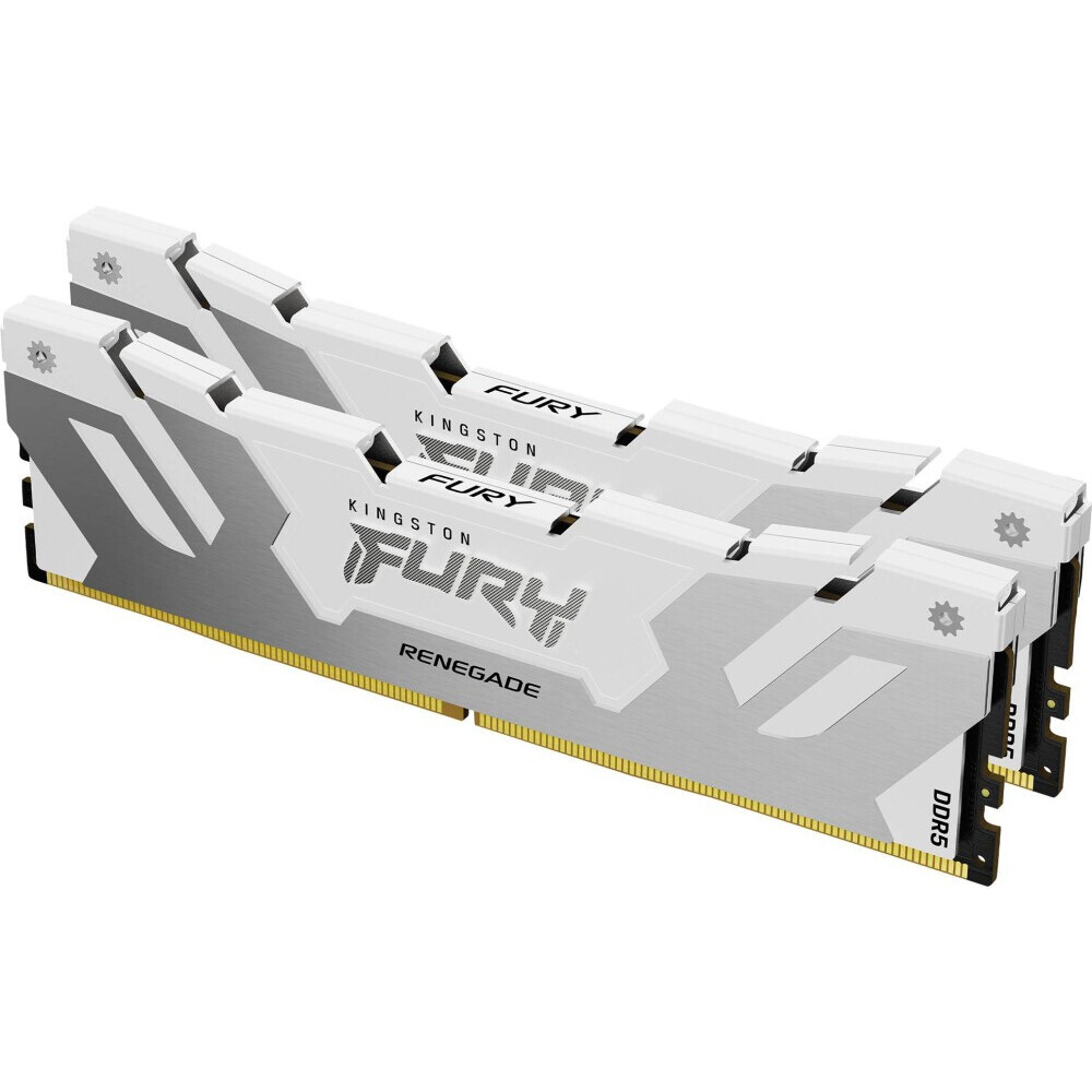 Оперативная память 32Gb DDR5 6400MHz Kingston Fury Renegade White (KF564C32RWK2-32) (2x16Gb KIT)