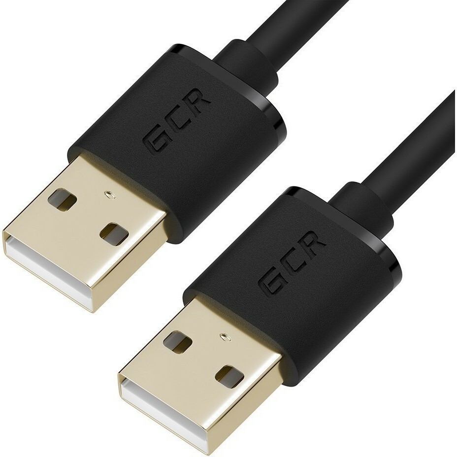 Кабель USB A (M) - USB A (M), 3м, Greenconnect GCR-UM5M-BB2SG-3.0m