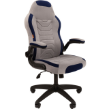 Игровое кресло Chairman Game 50 Grey/Blue (00-07115872/00-07083617)