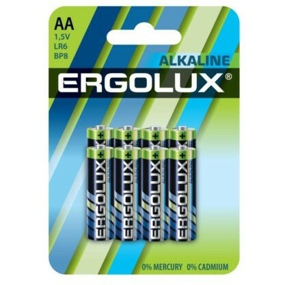 Батарейка Ergolux LR6 (AA, 8 шт.)