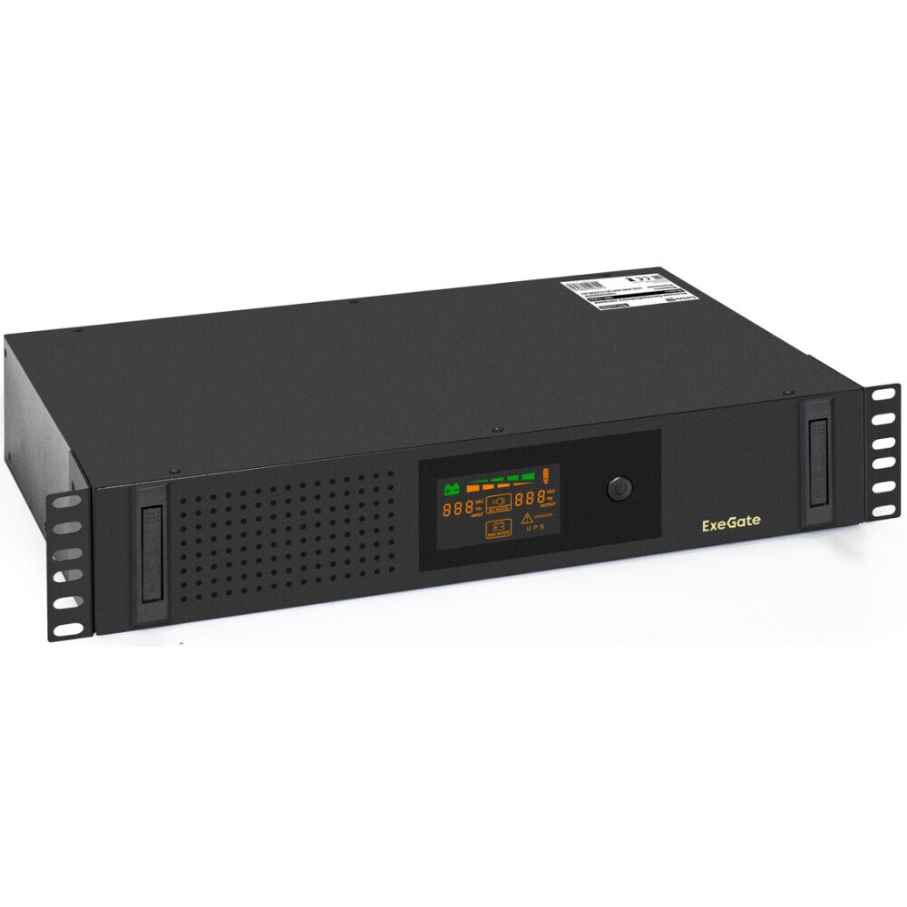 ИБП ExeGate ServerRM UNL-1000.LCD.AVR.2SH.3C13.USB.2U - EX293850RUS