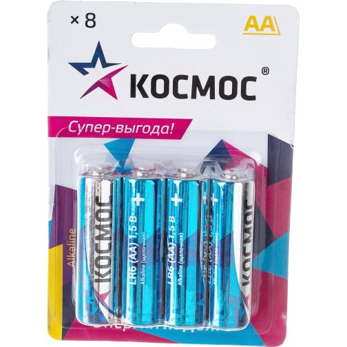 Батарейка КОСМОС KOCLR6BL8 (AA, 8 шт.)