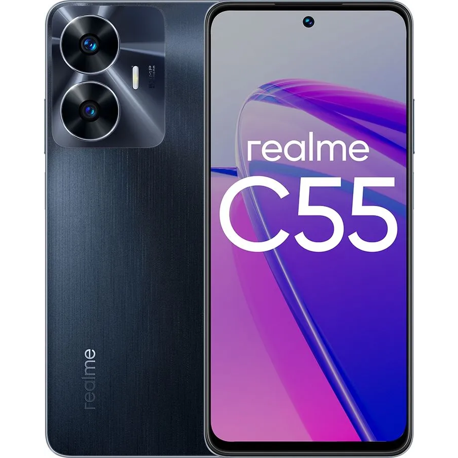 Смартфон Realme C55 8/256Gb Rainy Night: купить в интернет магазине Регард  Москва: цена, характеристики, описание, отзывы