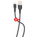 Кабель USB - Lightning, 1м, GoPower GP06L Black (00-00022784)