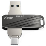 USB Flash накопитель 128Gb Netac US11 Silver/Black (NT03US11C-128G-32BK)