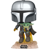 Фигурка Funko POP! Bobble Star Wars Mandalorian Mandalorian with The Child (50959)