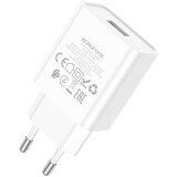 Сетевое зарядное устройство Borofone BA74A White + MicroUSB Cable (6974443388664)