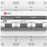 Автоматический выключатель EKF mcb47100-3-63C-pro