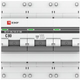 Автоматический выключатель EKF mcb47100-3-80C-pro