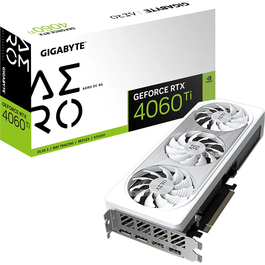 Видеокарта NVIDIA GeForce RTX 4060 Ti Gigabyte 8Gb (GV-N406TAERO OC-8GD):  купить в интернет магазине Регард Москва: цена, характеристики, описание,  отзывы