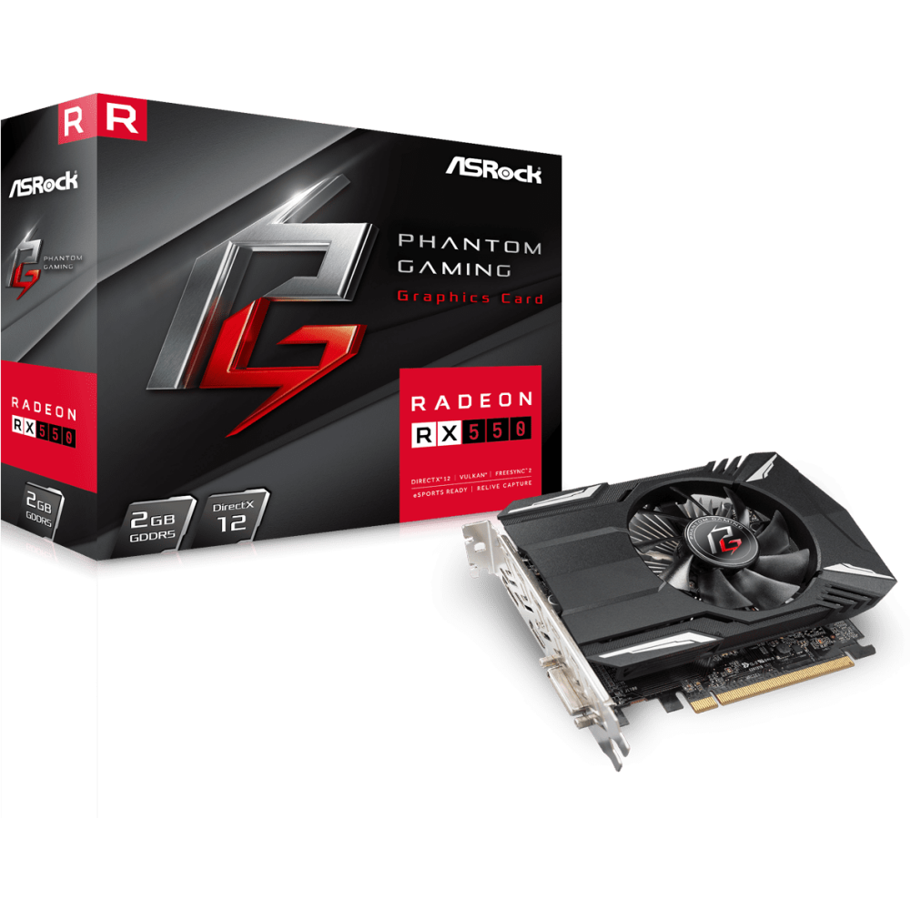 Видеокарта AMD Radeon RX 550 ASRock 2Gb (PG RADEON 550 2G): купить в  интернет магазине Регард Москва: цена, характеристики, описание, отзывы