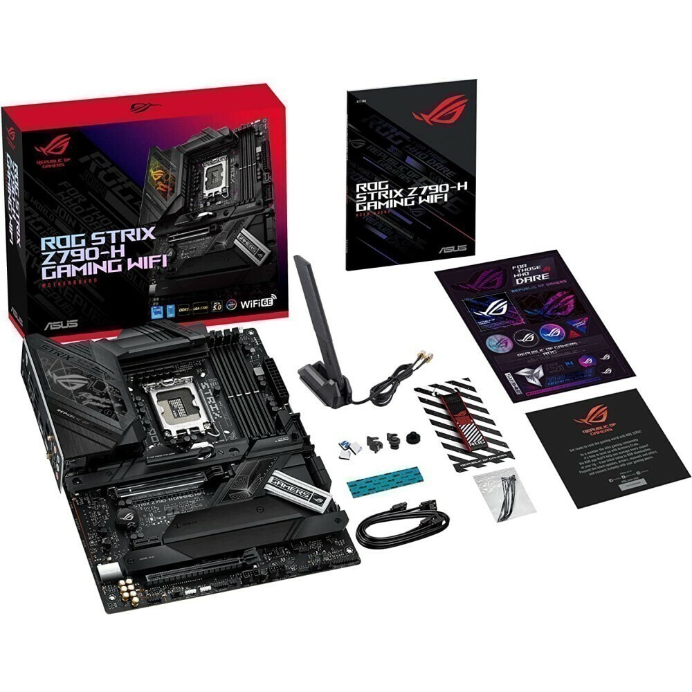 Материнская плата ASUS ROG STRIX Z790-H GAMING WIFI: купить в интернет  магазине Регард Москва: цена, характеристики, описание, отзывы