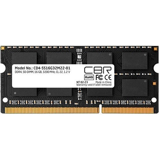 Оперативная память 16Gb DDR4 3200MHz CBR SO-DIMM (CD4-SS16G32M22-01)