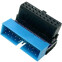 Переходник USB 3.0 (20pin M) - USB 3.0 (20pin F), Espada E20mf90B