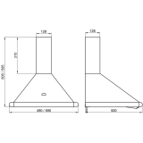 Вытяжка Elikor Сатурн 50П-180-В1Л Cooper/Steel (221975)