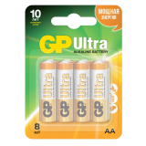 Батарейка GP 15AU Alkaline Ultra (AA, 8 шт.)
