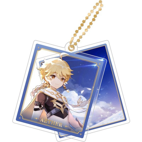 Брелок miHoYo Genshin Impact Character Acrylic Strap Traveller Aether - 6974696616200