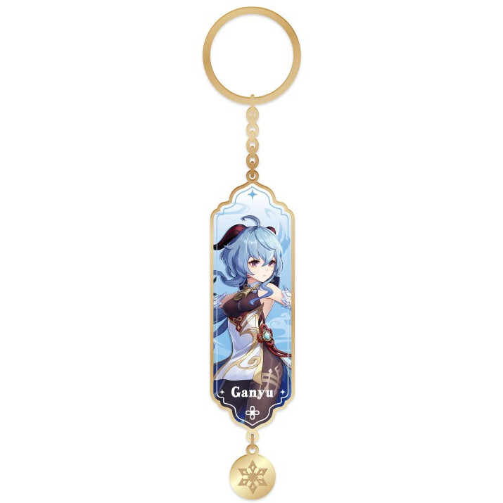 Брелок miHoYo Genshin Impact Character Banner Art Metal & Resin Keychain Adrift in the Harbor - 6974696617498