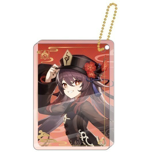 Брелок miHoYo Genshin Impact Characters Acrylic Block Strap Hutao - 6974696611434