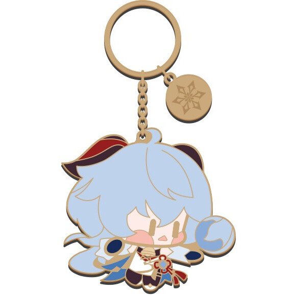 Брелок miHoYo Genshin Impact Chibi Character Metal Keychain Ganyu - 6974096530410