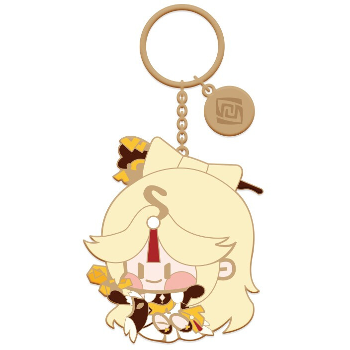 Брелок miHoYo Genshin Impact Chibi Character Metal Keychain Ningguang - 6972957486296