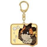 Брелок miHoYo Genshin Impact Chibi Expressions Character Acrylic Keychain Azhdaha (6974096537556)