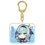 Брелок miHoYo Genshin Impact Chibi Expressions Character Acrylic Keychain Eula (6974096537549)