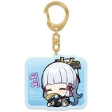 Брелок miHoYo Genshin Impact Chibi Expressions Character Acrylic Keychain Kamisato Ayaka (6974696611328)