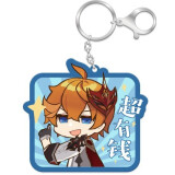 Брелок miHoYo Genshin Impact Chibi Expressions Character Acrylic Keychain Tartaglia (6972957488191)