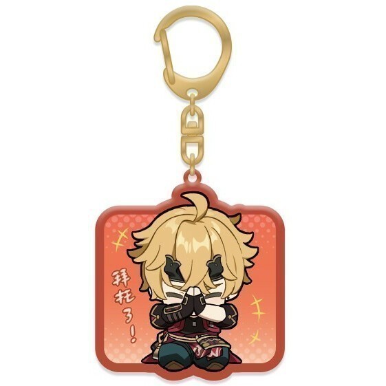 Брелок miHoYo Genshin Impact Chibi Expressions Character Acrylic Keychain Thoma - 6974696611342