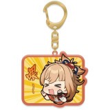 Брелок miHoYo Genshin Impact Chibi Expressions Character Acrylic Keychain Yoimiya (6974696611335)