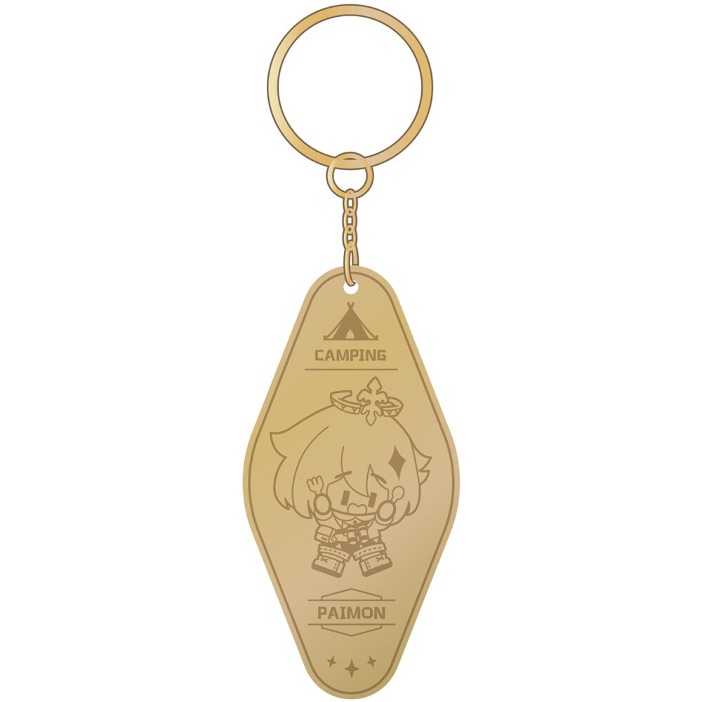 Брелок miHoYo Genshin Impact Go Camping! Series Metallic Keychain Paimon - 6975213688410