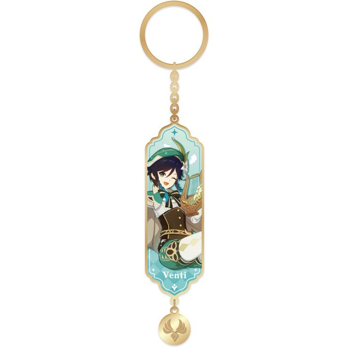 Брелок miHoYo Genshin Impact Metal & Resin Keychain Windborne Bard Venti - 6974096531868