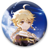 Значок miHoYo Genshin Impact Character Badge Traveller Aether (6974696616101)