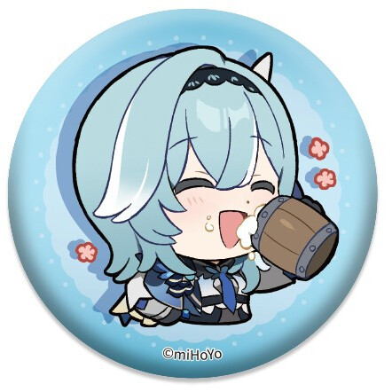 Значок miHoYo Genshin Impact Chibi Expressions Character Can Badge Eula - 6974096537501