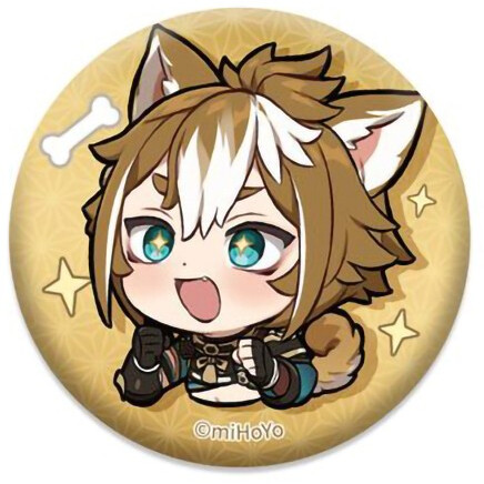 Значок miHoYo Genshin Impact Chibi Expressions Character Can Badge Gorou - 6975213680377