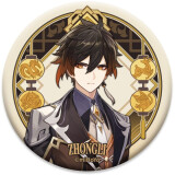 Значок miHoYo Genshin Impact Liyue Harbour Character Can Badge Zhongli (6972957488054)