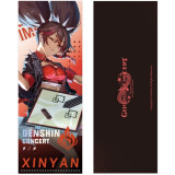 Памятный билет miHoYo Genshin Impact Online Concert Lazer Cut Commemorative Ticket Xinyan (6975213684887)