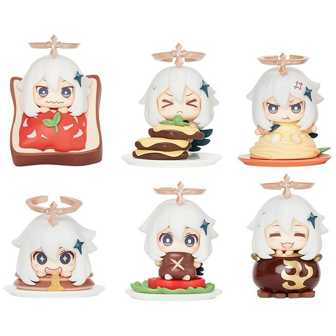 Набор фигурок miHoYo Genshin Impact Paimon Delicacies Blind Box Series Full set of 6 - 6974096536047