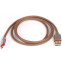 Кабель USB A (M) - microUSB B (M), 1м, Rombica Digital AB-05 Brown - CB-AB05