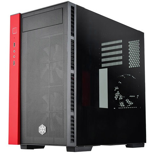 Корпус Silverstone Red Line RL08BR-RGB Black/Red - SST-RL08BR-RGB