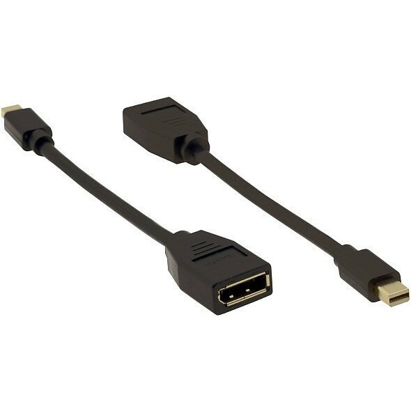 Переходник Mini DisplayPort (M) - DisplayPort (F), Kramer ADC-MDP/DPF