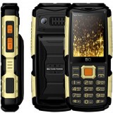 Телефон BQ BQ-2430 Tank Power Black/Gold