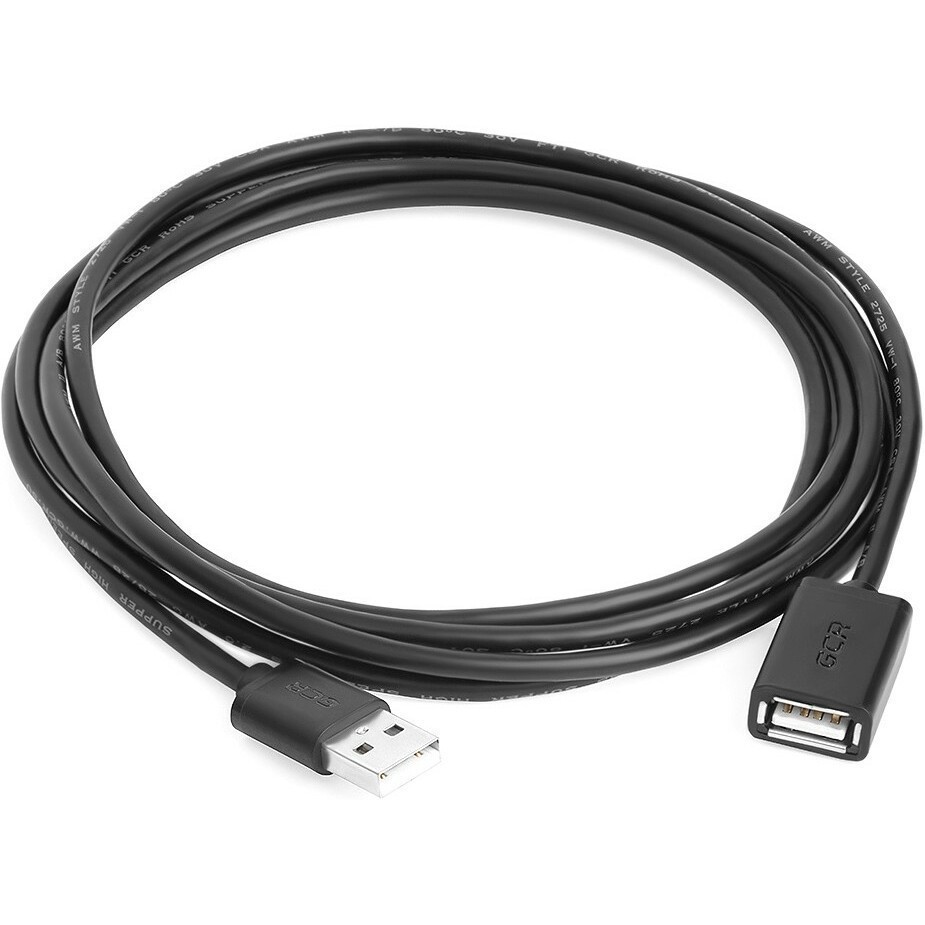 Кабель удлинительный USB A (M) - USB A (F), 1.5м, Greenconnect GCR-UEC6M-BB2S-1.5m