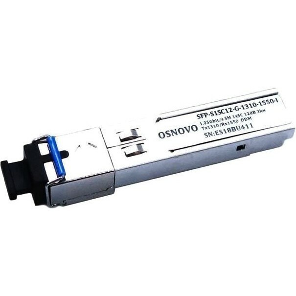 Трансивер Osnovo SFP-S1SC12-G-1310-1550-I